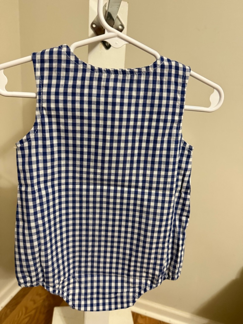 New Gingham American Flag Romper - Picture 6 of 7